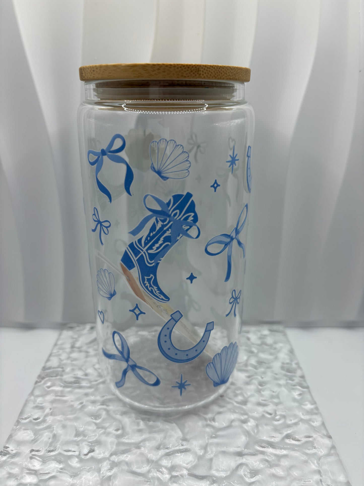 Cowgirl Glass Cup