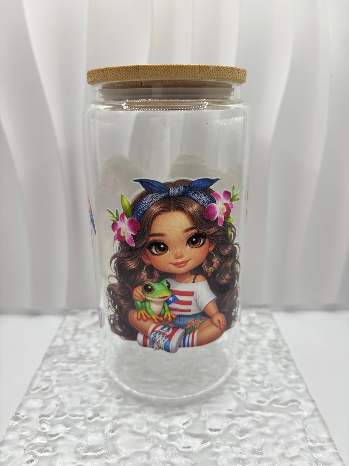 Puerto Rico Taina Glass Cup
