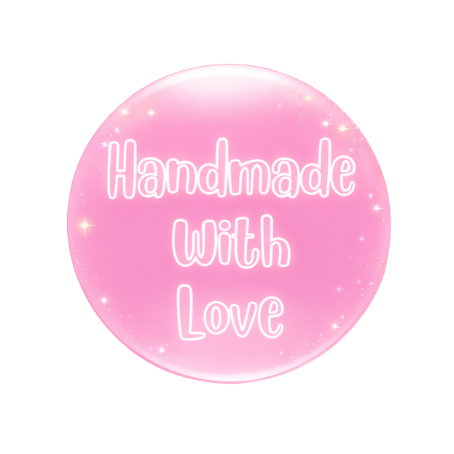 Handmade With Love 2" Stickers